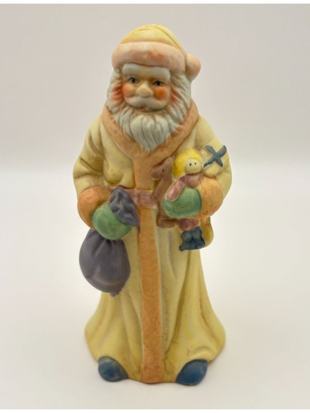 Old World Santa Claus Christmas Figurine Hand Painted Holiday Decoration